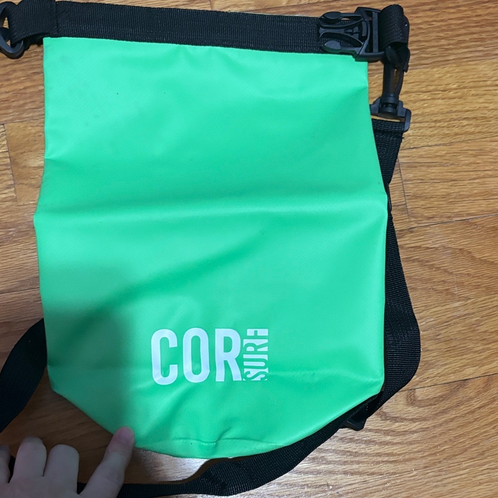 Green Waterproof /dry bag —small  duffle bag .unisex